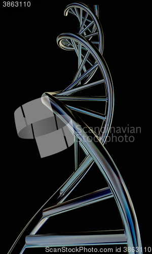 Image of DNA structure model