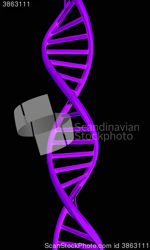 Image of DNA structure model