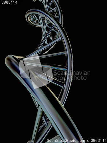 Image of DNA structure model