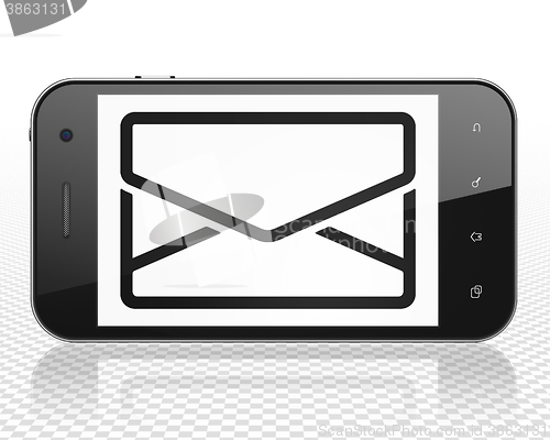 Image of Business concept: Smartphone with Email on display