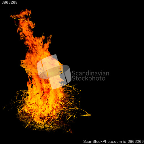 Image of Bonfire in the night