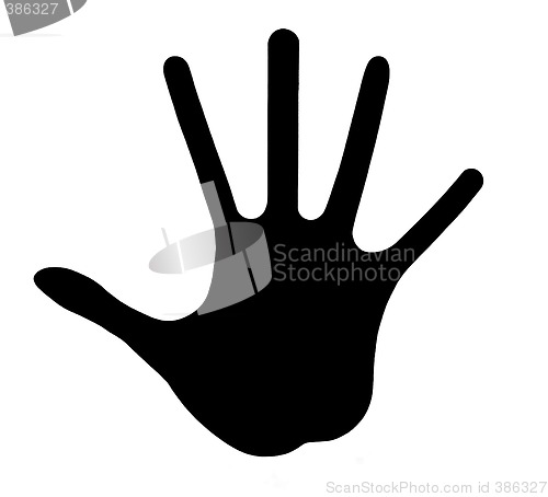 Image of Silhouette of hand