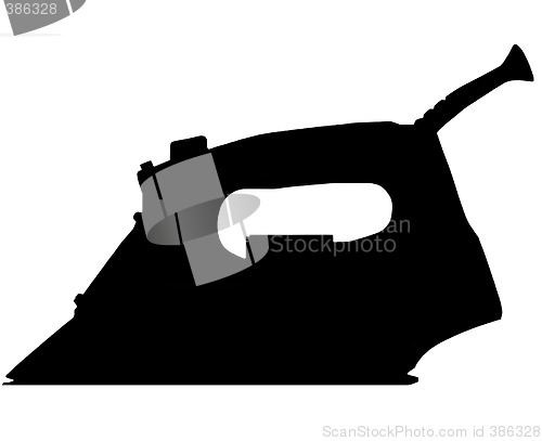 Image of Silhouette of smoothing iron
