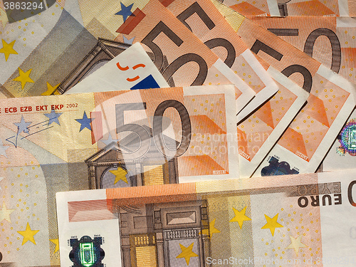 Image of Fifty Euro notes