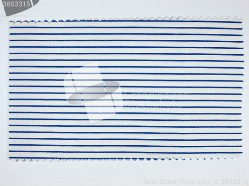 Image of Blue Striped fabric sample