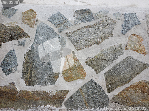 Image of Wall with stones finish