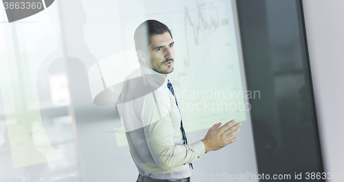 Image of Business presentation on corporate meeting.