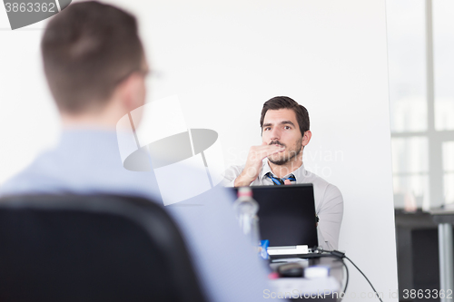 Image of Business meeting in office.