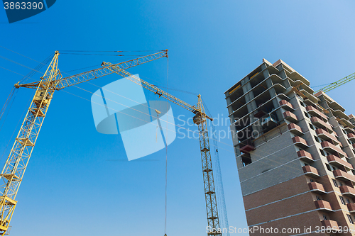 Image of Building under construction site