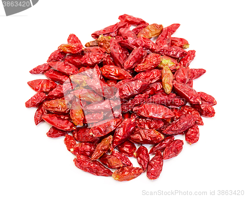 Image of Heap of Dried Red Peppers Piri-Piri