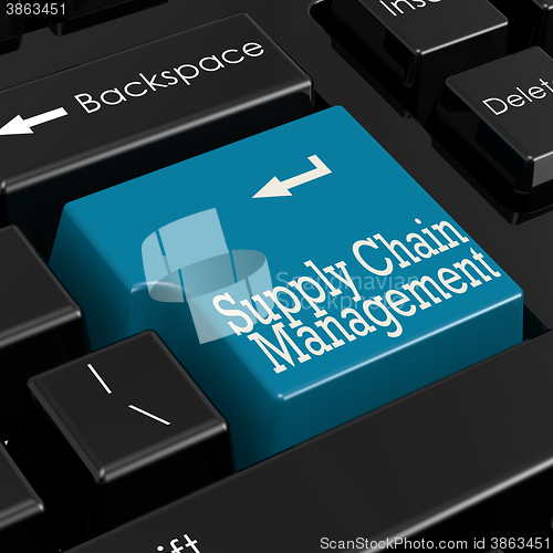 Image of Supply chain management concept 3D Render