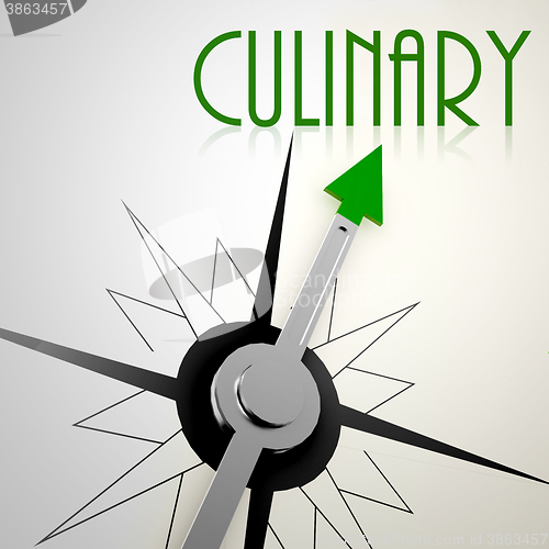 Image of Culinary on green compass