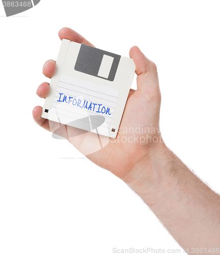 Image of Floppy Disk - Tachnology from the past, isolated on white