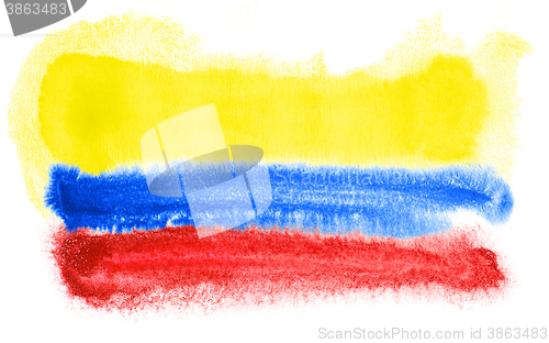 Image of Colombia flag illustration