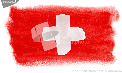 Image of Switzerland flag illustration