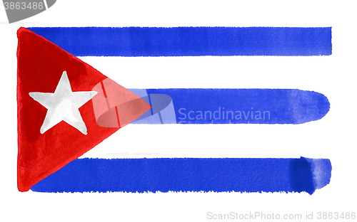 Image of Cuba flag illustration