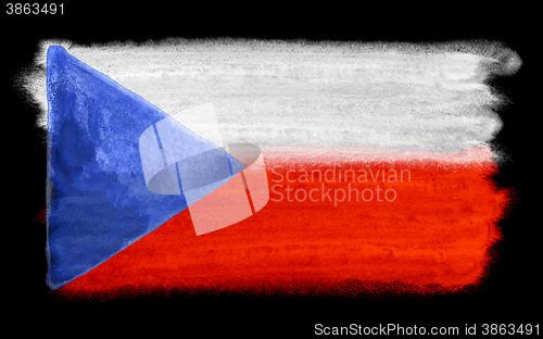 Image of Czech Republic flag illustration