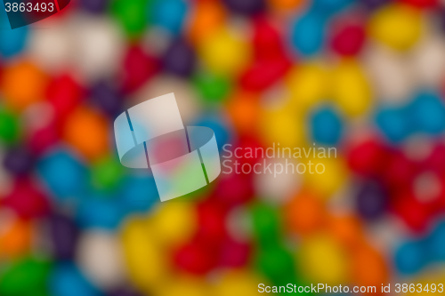 Image of Blurred Backdrop from Multicolored Sweet Candy