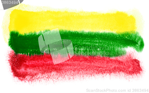 Image of Lithuania flag illustration