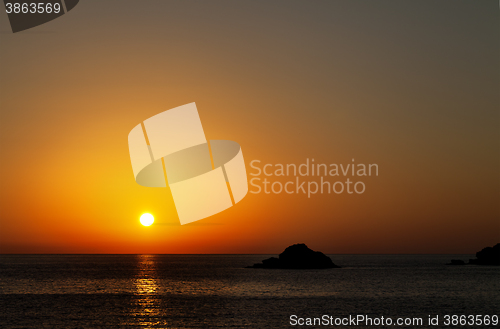 Image of Sea at sunset