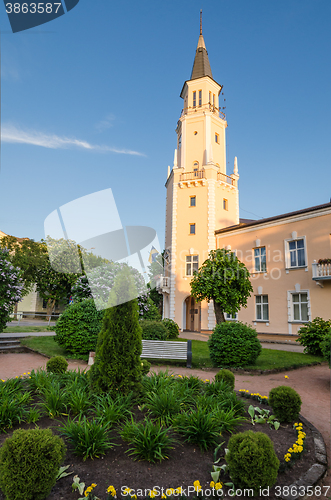 Image of Park in front of City Hall in Sillamae, Estonia