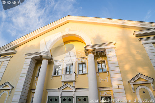 Image of House of Culture in Sillamae. The architecture of the Stalin era