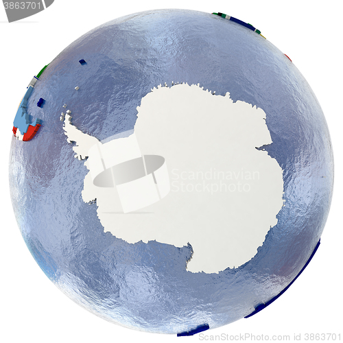 Image of Political Antarctica map