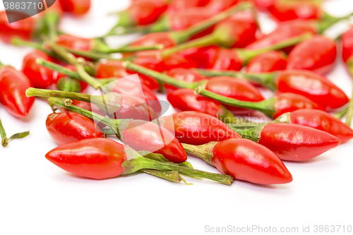 Image of Heap of Ripe Red Peppers Piri-Piri