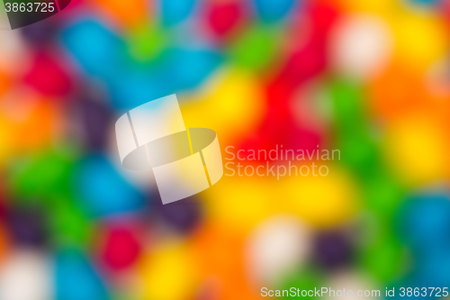 Image of Blurred Backdrop from Multicolored Sweet Candy