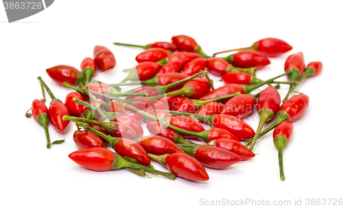 Image of Heap of Ripe Red Peppers Piri-Piri