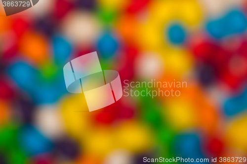 Image of Blurred Backdrop from Multicolored Sweet Candy