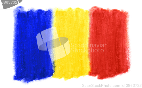 Image of Romania flag illustration