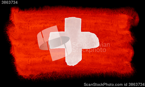 Image of Switzerland flag illustration