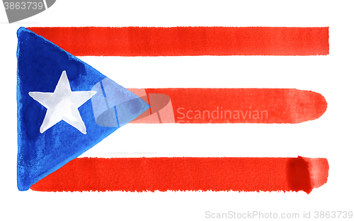 Image of Puerto Rico flag illustration