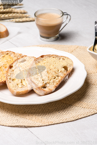 Image of Breakfast table with toast