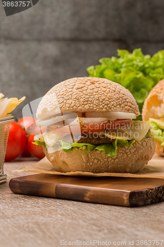 Image of Homemade veggie burger