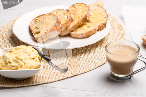Image of Breakfast table with toast