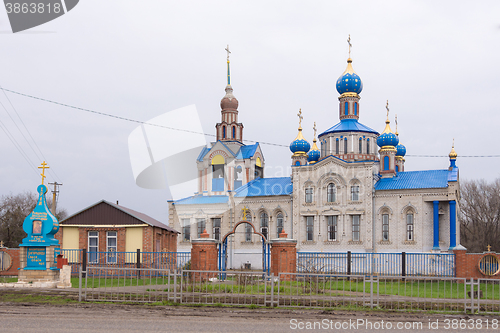 Image of Kislyakovskaya, Russia - March 19, 2016: The Church of the Nativity of the Blessed Virgin Mary in the village Kislyakovskaya Krasnodar Territory