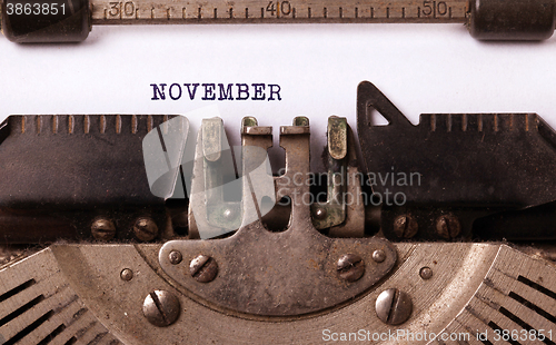 Image of Old typewriter - November