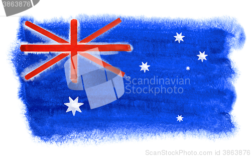 Image of Australia flag illustration