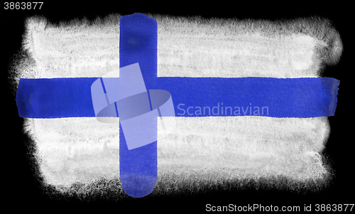 Image of Finland flag illustration