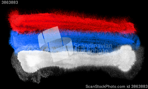 Image of Serbia flag illustration