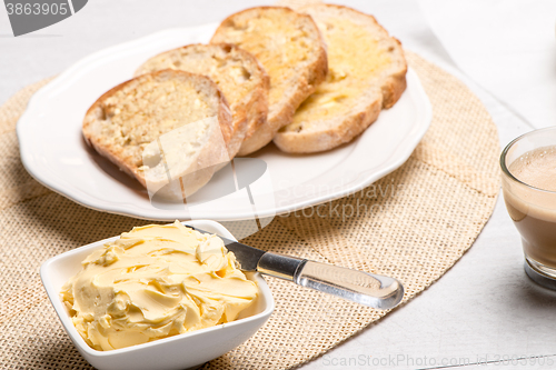 Image of Breakfast table with toast