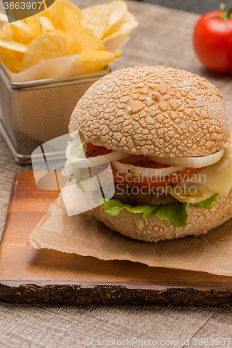 Image of Homemade veggie burger