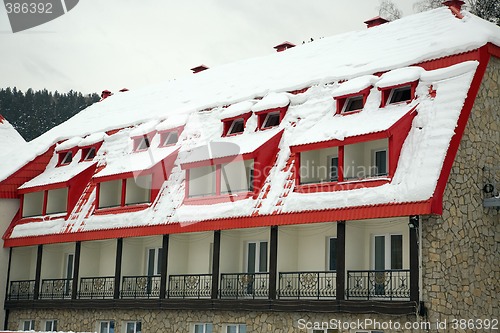 Image of Snow-covered roof