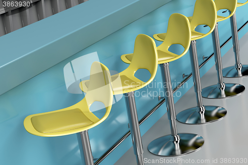 Image of Stools in bar