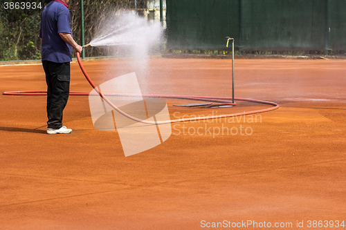 Image of Sprinkler tennis court