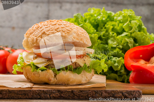 Image of Homemade veggie burger