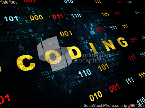 Image of Programming concept: Coding on Digital background