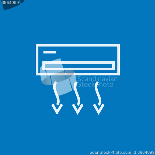 Image of Air conditioner line icon.